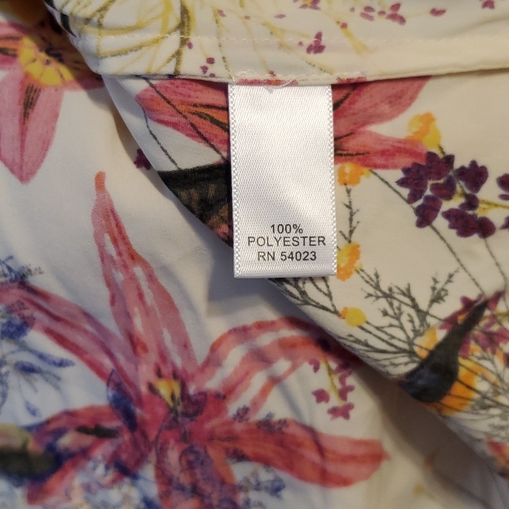 Banana Republic Ruffle Fall Top SZ LG - Picture 6 of 7